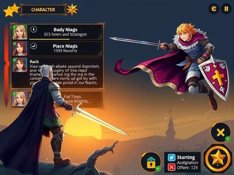 Kidderpore Knights gameplay screenshot showing strategic battle